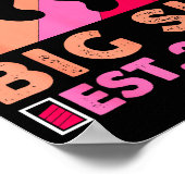 Soon To Be Big Sister 2026 Funny Promoted To Big S Poster (Ecke)