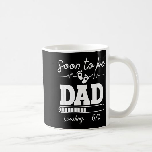 Soon To Be Dad 2026 Loading 67% New Baby Pregnancy Kaffeetasse (Rechts)
