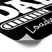 Soon To Be Dad 2026 Loading 67% New Baby Pregnancy Poster (Ecke)