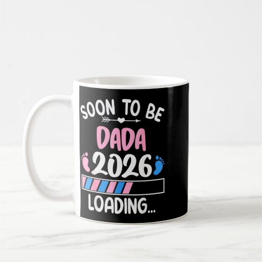 Soon To Be Dada 2026 Promoted To Dada Est 2026 Kaffeetasse (Links)