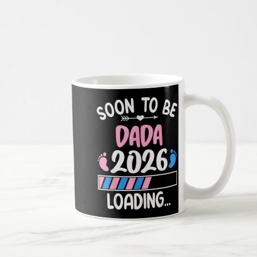 Soon To Be Dada 2026 Promoted To Dada Est 2026 Kaffeetasse (Rechts)