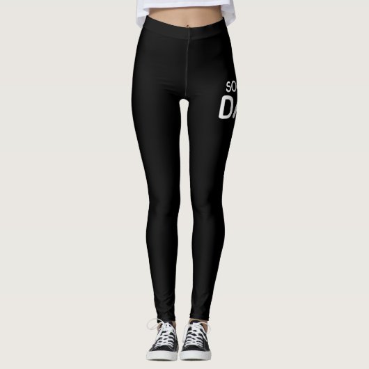 Soon To Be Daddy 2022 Father's Day First Time Leggings (Vorderseite)