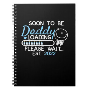 Soon To Be Daddy 2022 Father's Day First Time Notizblock