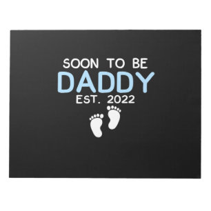 Soon To Be Daddy 2022 Father's Day First Time Notizblock