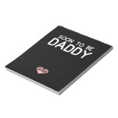 Soon To Be Daddy 2022 Father's Day First Time Notizblock (Rotiert)