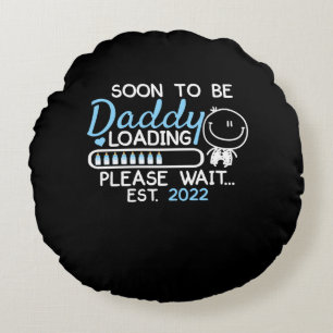 Soon To Be Daddy 2022 Father's Day First Time Rundes Kissen