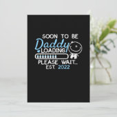 Soon To Be Daddy 2022 Father's Day First Time Save The Date (Stehend Vorderseite)