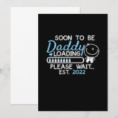 Soon To Be Daddy 2022 Father's Day First Time Save The Date (Vorne/Hinten)