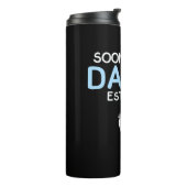 Soon To Be Daddy 2022 Father's Day First Time Thermosbecher (Nach links gedreht)