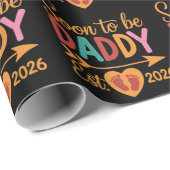 Soon to Be Daddy 2026 Loading Pregnancy Announce Geschenkpapier (Rolleneckpunkt)