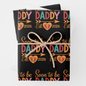 Soon to Be Daddy 2026 Loading Pregnancy Announce Geschenkpapier Set (Beispiel)