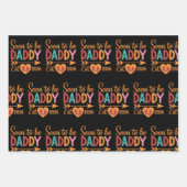 Soon to Be Daddy 2026 Loading Pregnancy Announce Geschenkpapier Set (Vorderseite)