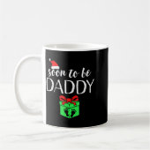 Soon To Be Daddy Christmas Funny Pregnancy Announc Kaffeetasse (Links)
