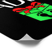 Soon To Be Daddy Christmas Funny Pregnancy Announc Poster (Ecke)