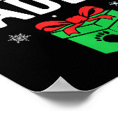 Soon To Be Daddy Christmas Funny Pregnancy Announc Poster (Ecke)