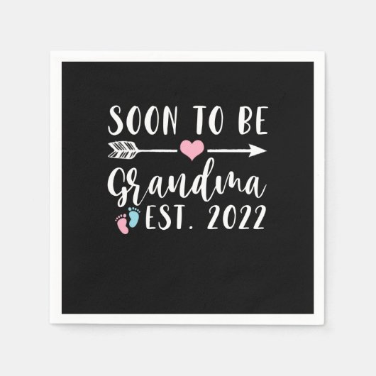 Soon To Be Grandma 2022 Mother's Day Serviette (Vorderseite)