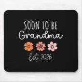 Soon To Be Grandma 2026 Pregnancy Announcement Gra Mousepad (Vorne)