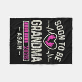 Soon To Be Grandma Again 2026 Expecting Baby Grand Fleecedecke (Vorderseite (Horizontal))