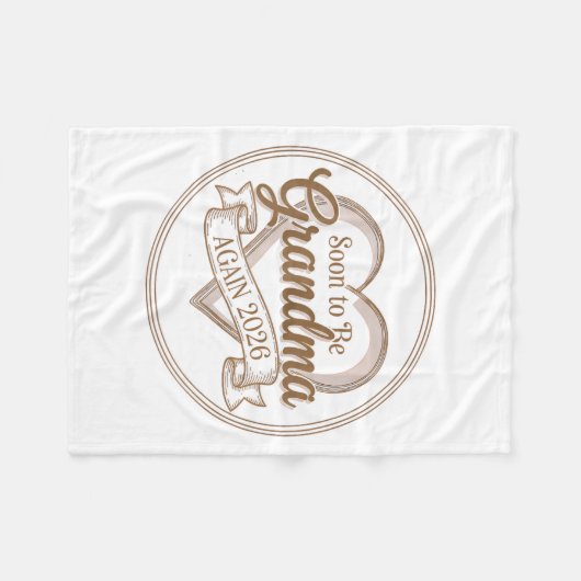 Soon To Be Grandma Again 2026 Loading Pregnancy An Fleecedecke (Vorderseite (Horizontal))