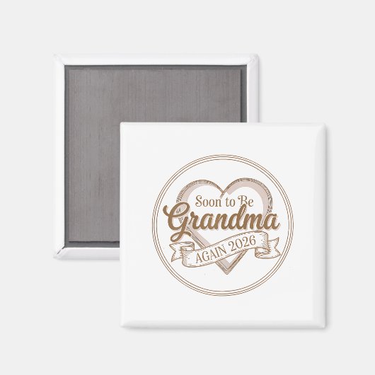 Soon To Be Grandma Again 2026 Loading Pregnancy An Magnet (Vorderseite/Rückseite)