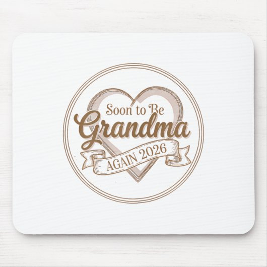 Soon To Be Grandma Again 2026 Loading Pregnancy An Mousepad (Vorne)