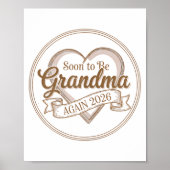 Soon To Be Grandma Again 2026 Loading Pregnancy An Poster (Vorne)