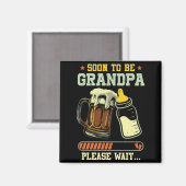 Soon To Be Grandpa Est 2025 Pregnancy Announcement Magnet (Vorderseite/Rückseite)