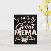 Soon To Be Great Mema Est 2026 First Time New Gran Karte (Gelbe Blume)