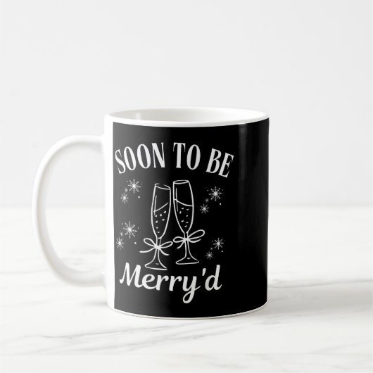 Soon To Be Merry'd Christmas Couple Engagement Kaffeetasse (Links)