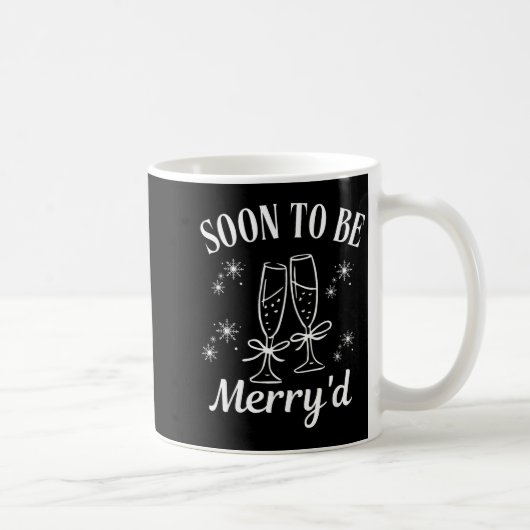 Soon To Be Merry'd Christmas Couple Engagement  Kaffeetasse (Rechts)