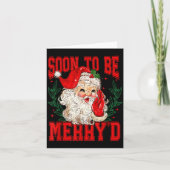 Soon To Be Merry'd Christmas, Engaged Couple Chris Karte (Vorderseite)