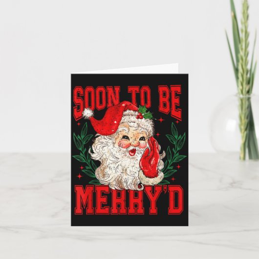 Soon To Be Merry'd Christmas, Engaged Couple Chris Karte (Vorderseite)