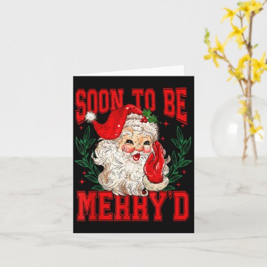 Soon To Be Merry'd Christmas, Engaged Couple Chris Karte (Gelbe Blume)