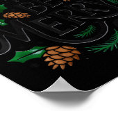 Soon To Be Merry'd Christmas Engaged Fiance Santa  Poster (Ecke)