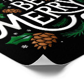 Soon To Be Merry'd Christmas Engaged Fiance Santa  Poster (Ecke)