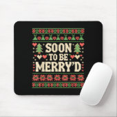 Soon To Be Merry'd Engaged Couples Matching Ugly C Mousepad (Mit Mouse)