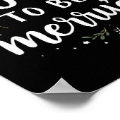 Soon To Be Merry'd Funny Engaged Couples Matching  Poster (Ecke)