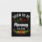 Soon To Be Mommy 2026 First Time Pregnancy Announc Karte (Vorderseite)