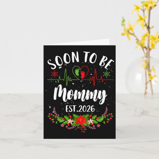 Soon To Be Mommy 2026 First Time Pregnancy Announc Karte (Gelbe Blume)