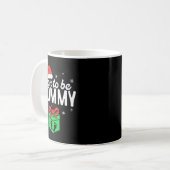 Soon To Be Mommy Christmas Funny Pregnancy Announc Kaffeetasse (Vorderseite Links)
