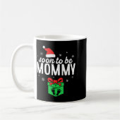 Soon To Be Mommy Christmas Funny Pregnancy Announc Kaffeetasse (Links)