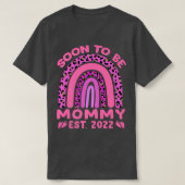 Soon To Be Mommy Est 2022 Pregnancy Pink Leopard R T-Shirt (Design vorne)