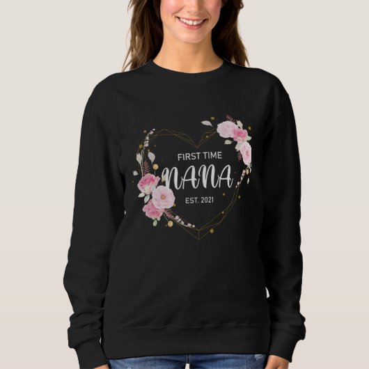 Soon To Be Nana 2021 Pregnancy Announcement New Gr Sweatshirt (Vorderseite)