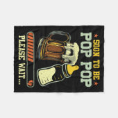 Soon To Be P P Est 2025 Pregnancy Announcement Fleecedecke (Vorderseite (Horizontal))