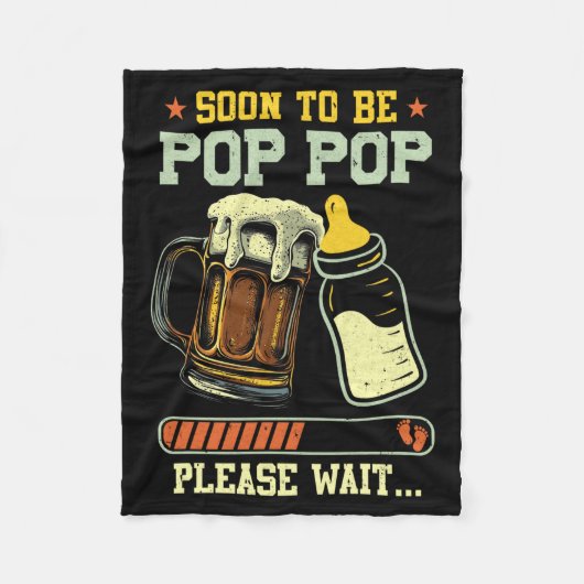 Soon To Be P P Est 2025 Pregnancy Announcement Fleecedecke (Vorderseite)