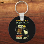 Soon To Be P P Est 2025 Pregnancy Announcement  Schlüsselanhänger (Vorderseite)