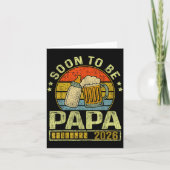 Soon To Be Papa 2026 Expecting Baby Promoted To Fa Karte (Vorderseite)