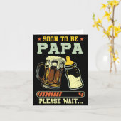 Soon To Be Papa Est 2025 Pregnancy Announcement Lo Karte (Gelbe Blume)