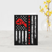 Soon To Be Pawpaw Est.2026 Father's Day First Time Karte (Gelbe Blume)