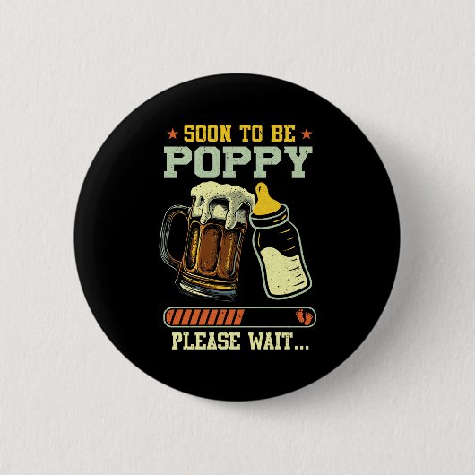 Soon To Be Ppy Est 2025 Pregnancy Announcement L Button (Vorderseite)